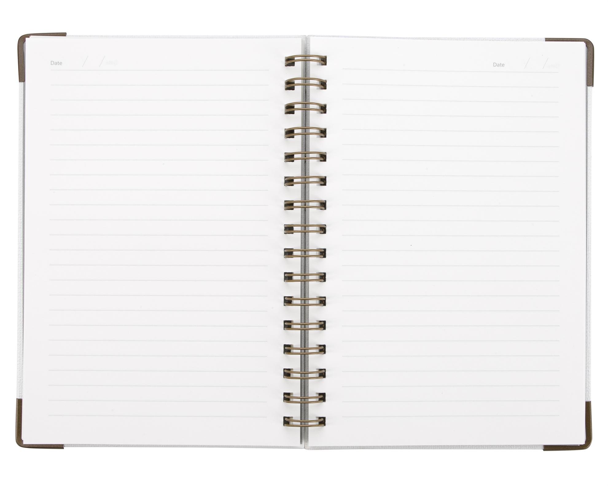 Good Value™ Woven Paper Hardback With Metal Accents Notebook 18