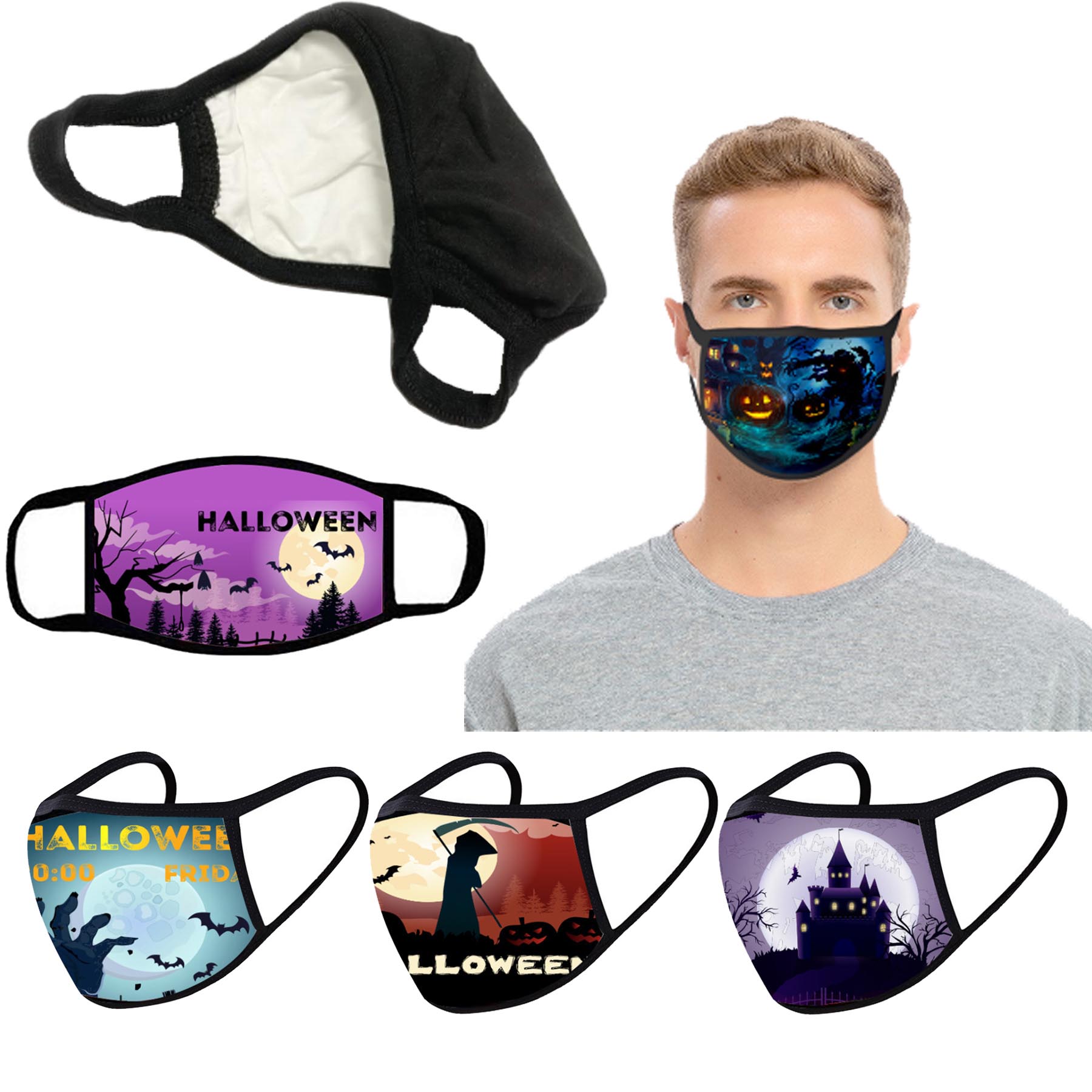2-Ply Halloween Face Mask 1