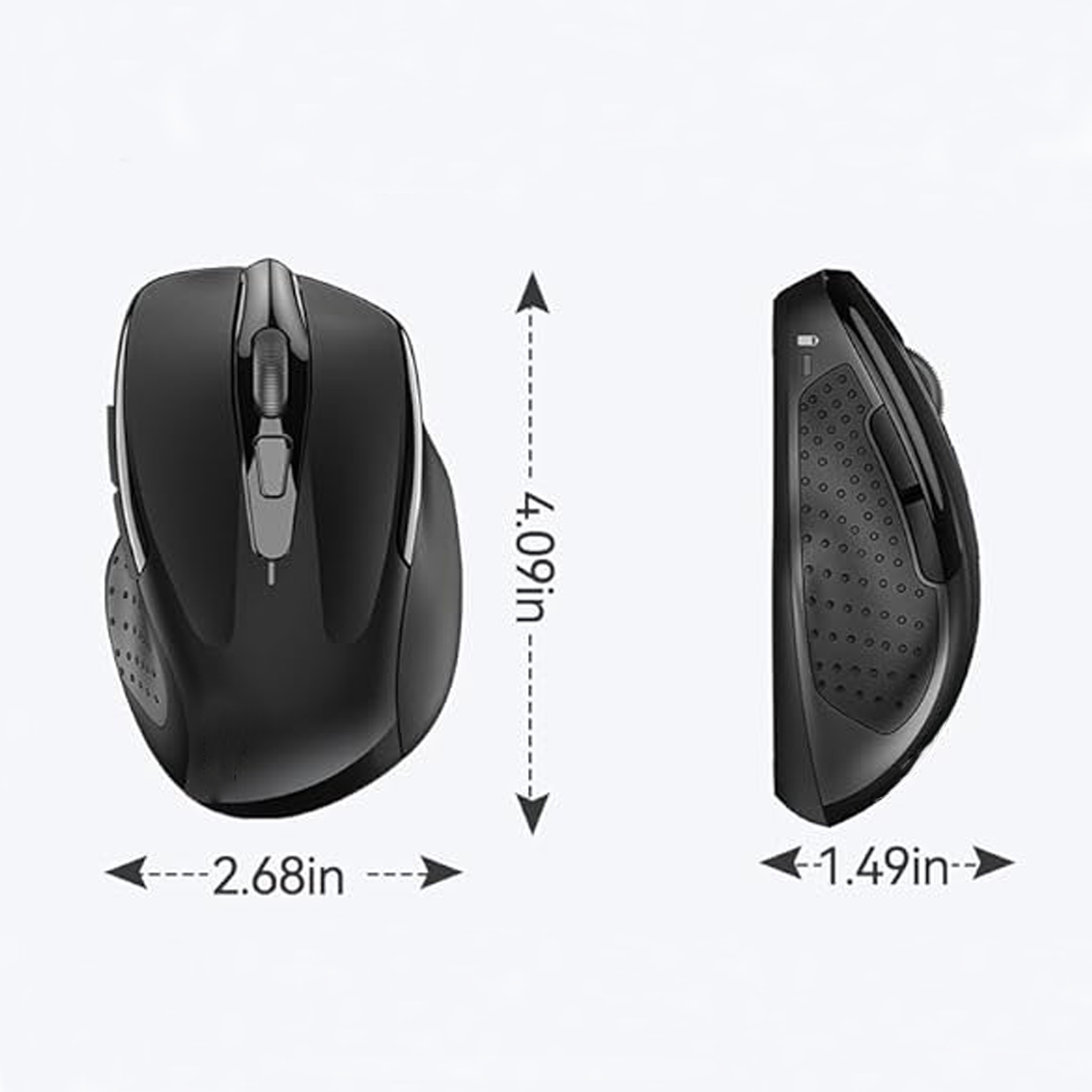 ABS Dual Mode Rechargeable Silent Wireless Mouse 3