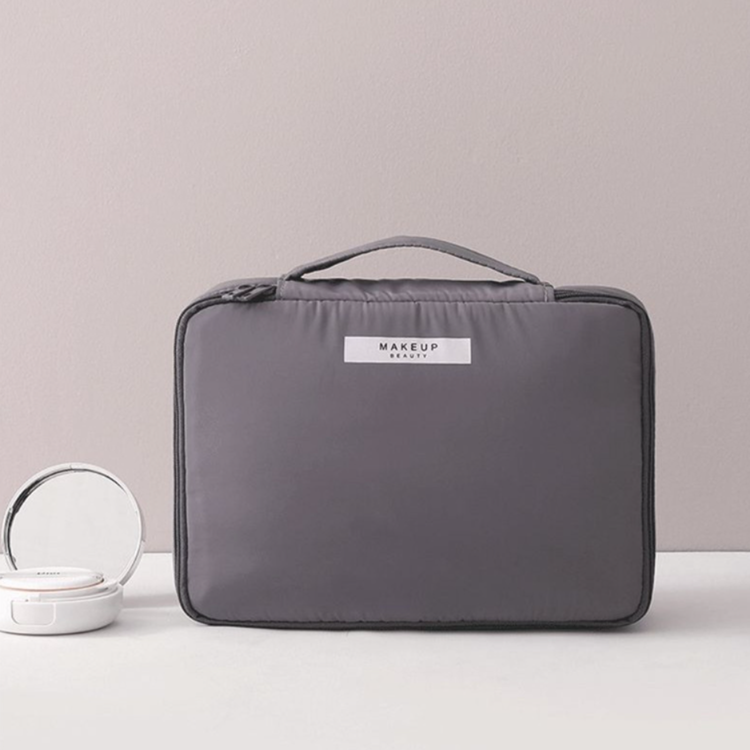 Waterproof Makeup Bag Travel Vanity w/ Handle 7