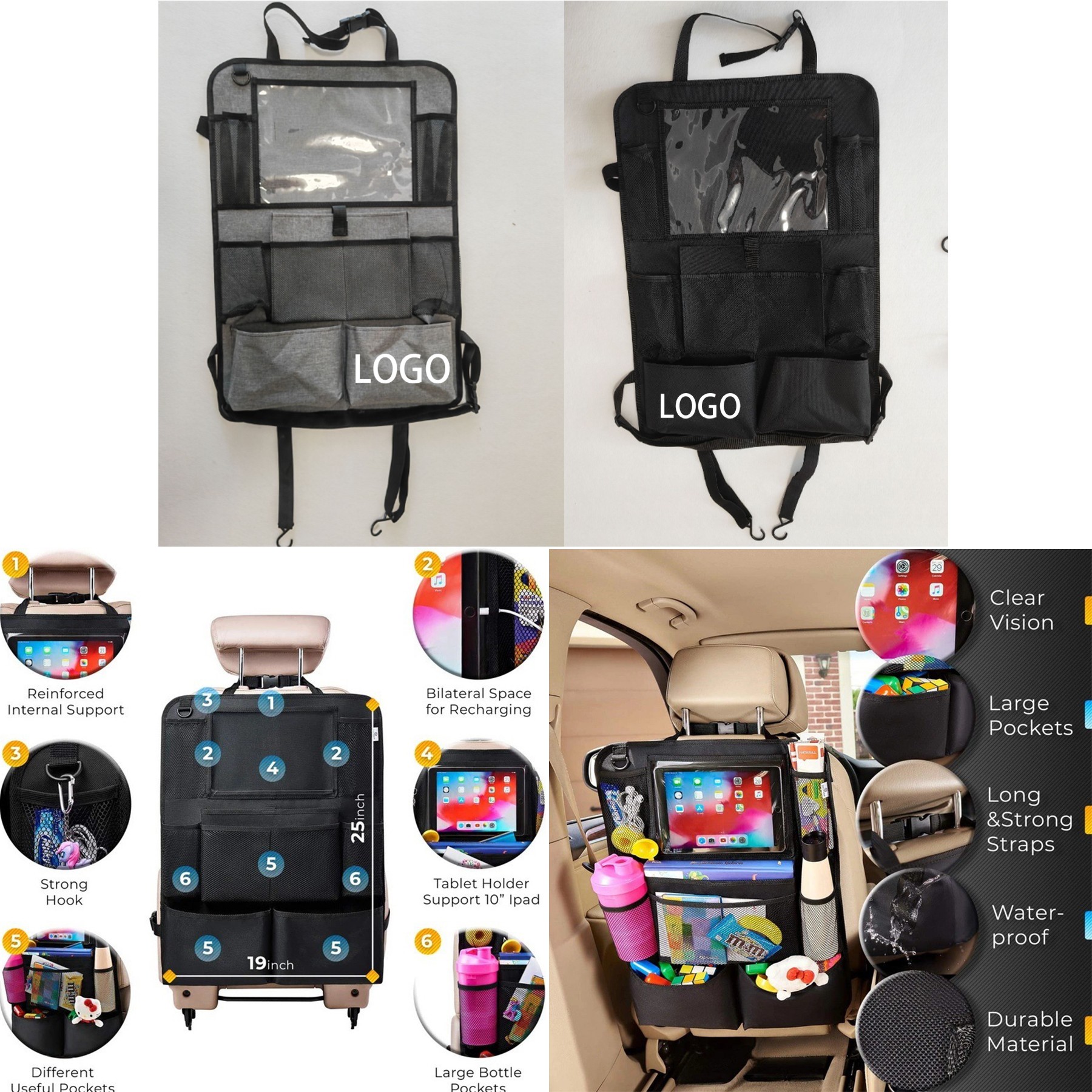 Car Backseat Organizer Kick Mat 2