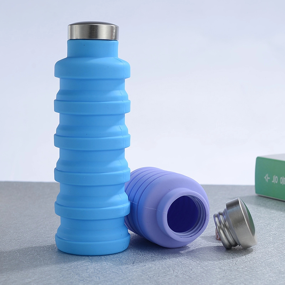 17 Oz Collapsible Silicone Water Bottle 5