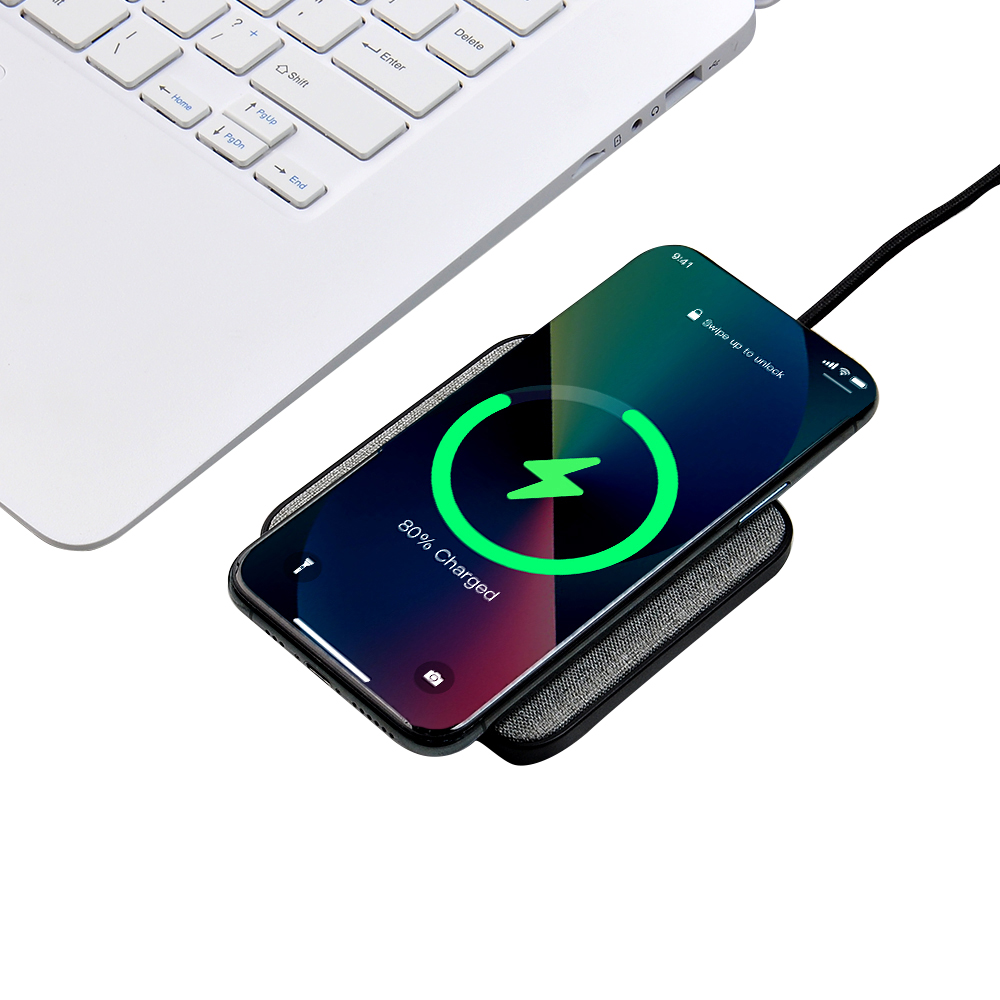 EcoTech Eco-Friendly 15W Wireless Fast Charging Power Bank with Light-Up Logo 5