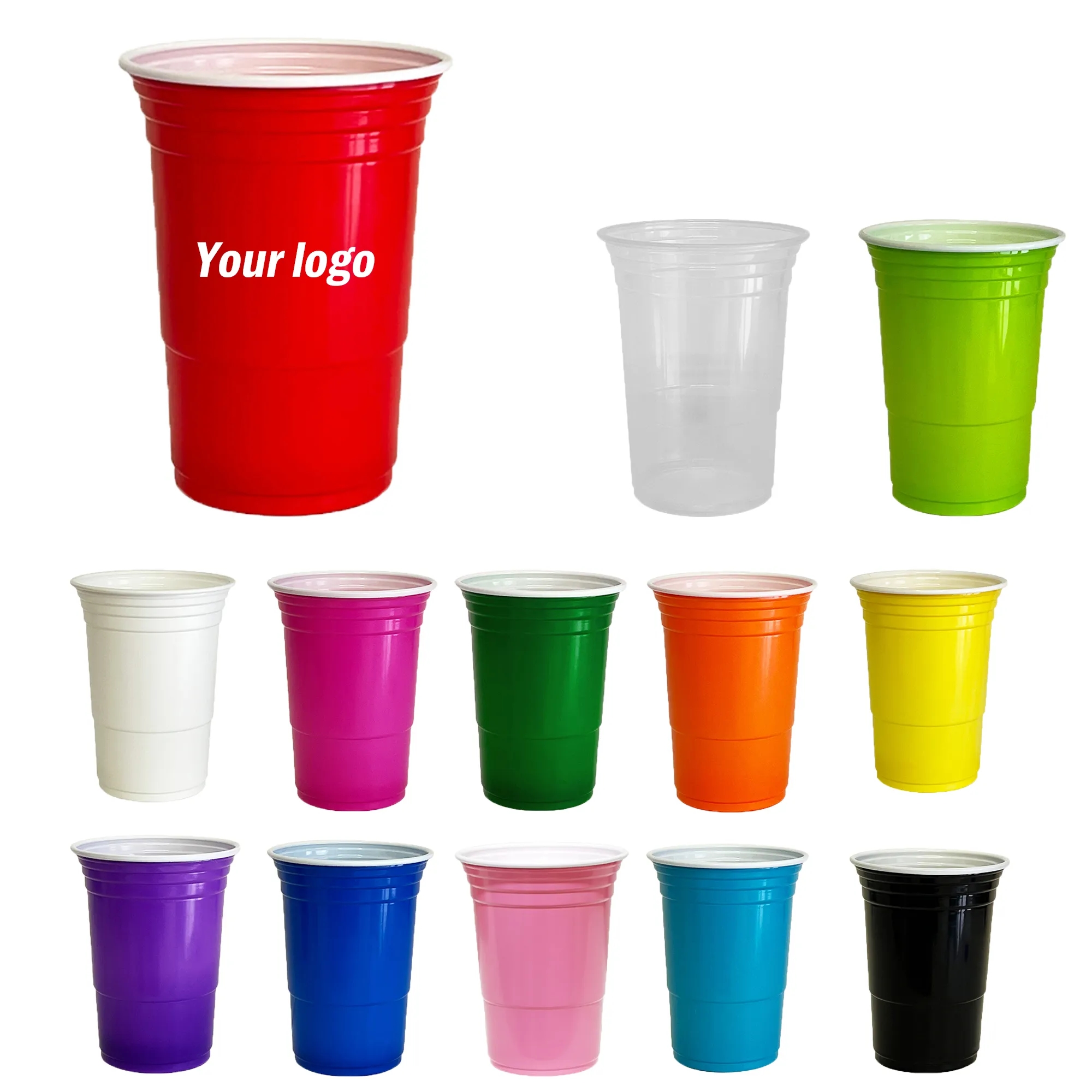 Customized 16oz Plastic Stadium Cups 2