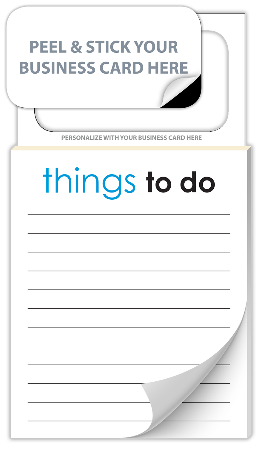 Magnetic Scratch Pad / Notepad (MBC) - Stock Things To Do (50 Sheet) 1