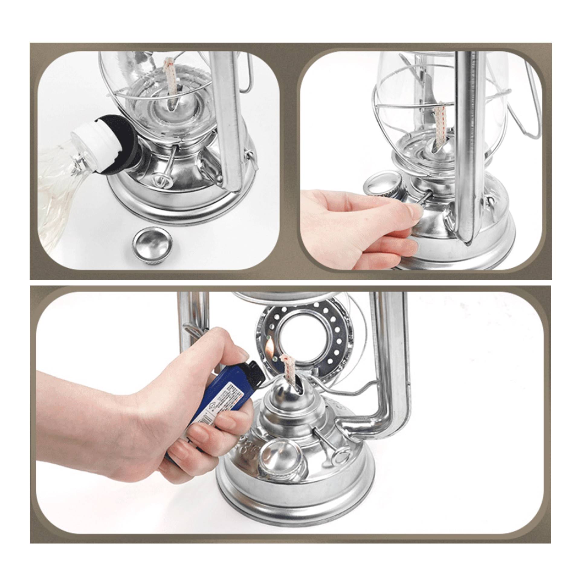 Camping Portable Retro Kerosene Lantern 2