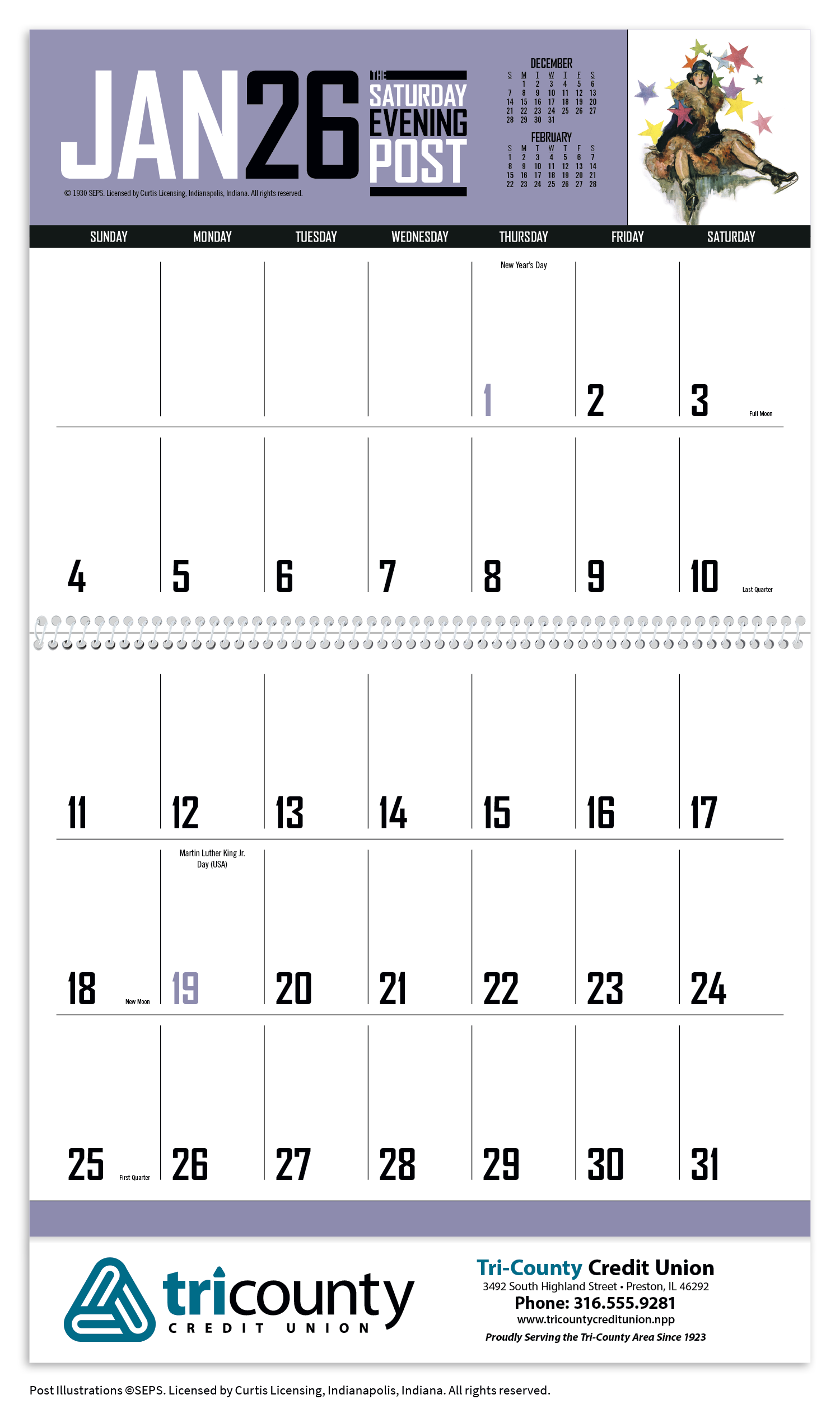 Triumph® Calendars Big Block Memo 83