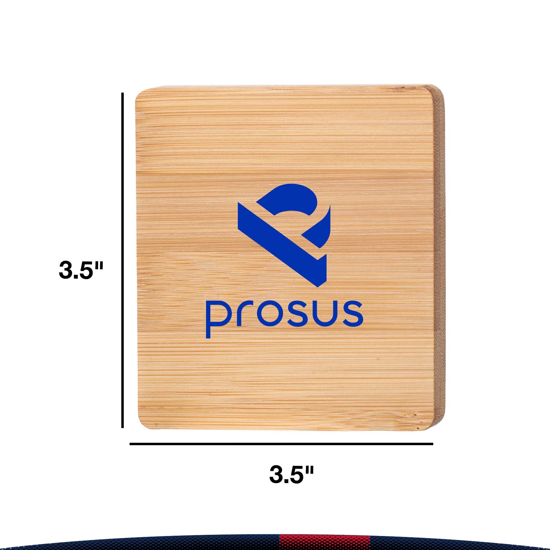 Rioas Square Bamboo Coasters 4