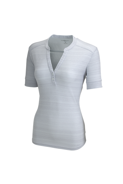 Women's Vansport Strata Textured Henley 1