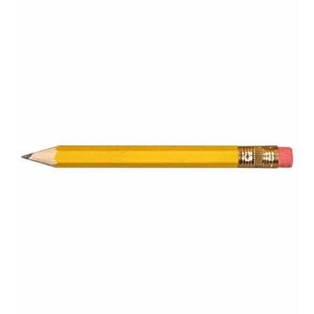 Hex Golf Pencils with Erasers 8