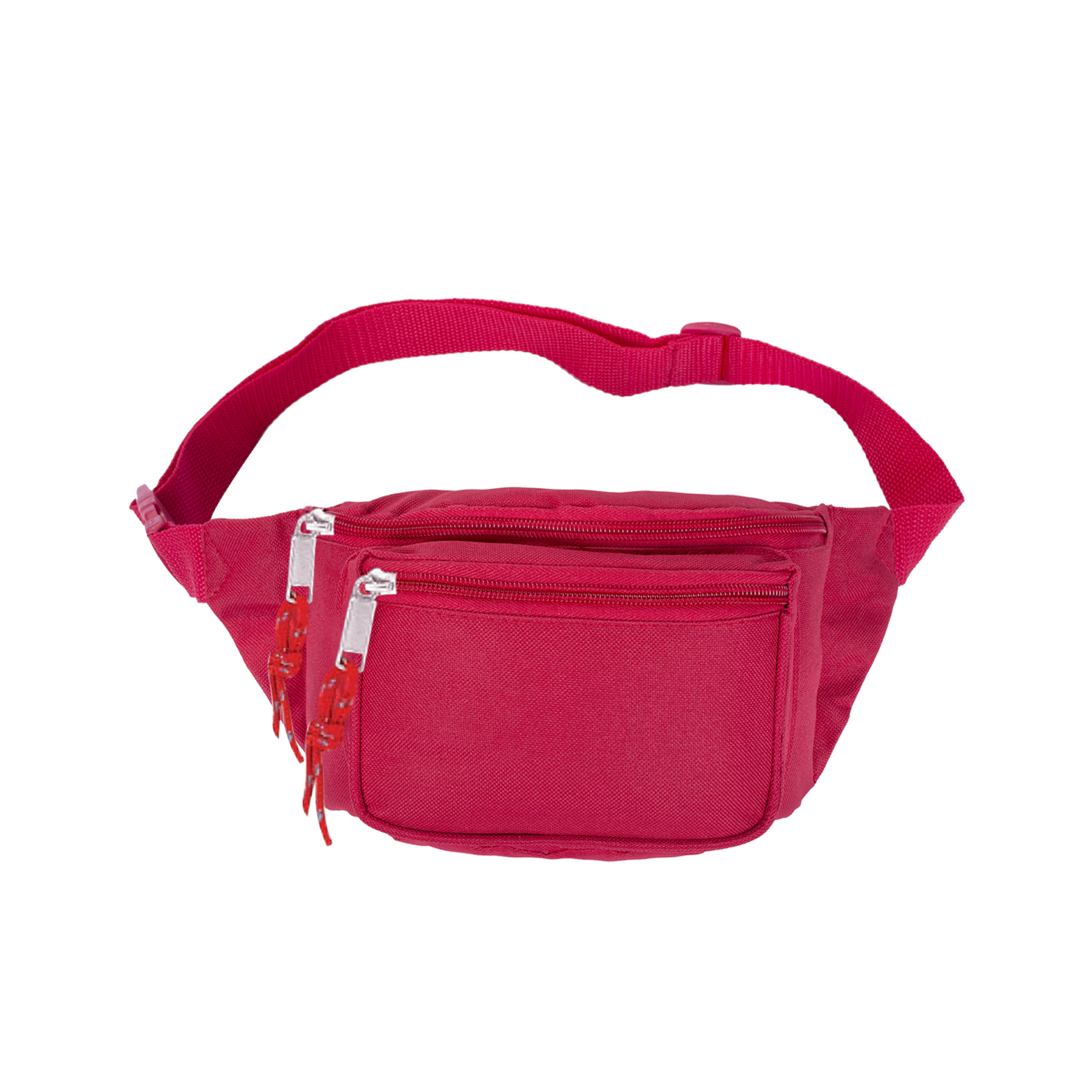600D Poly 3 Zipper Pockets Fanny Pack 2
