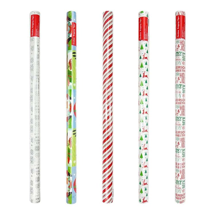 Christmas Gift Wrap 6 Designs - 40 Square Feet Per Roll 2