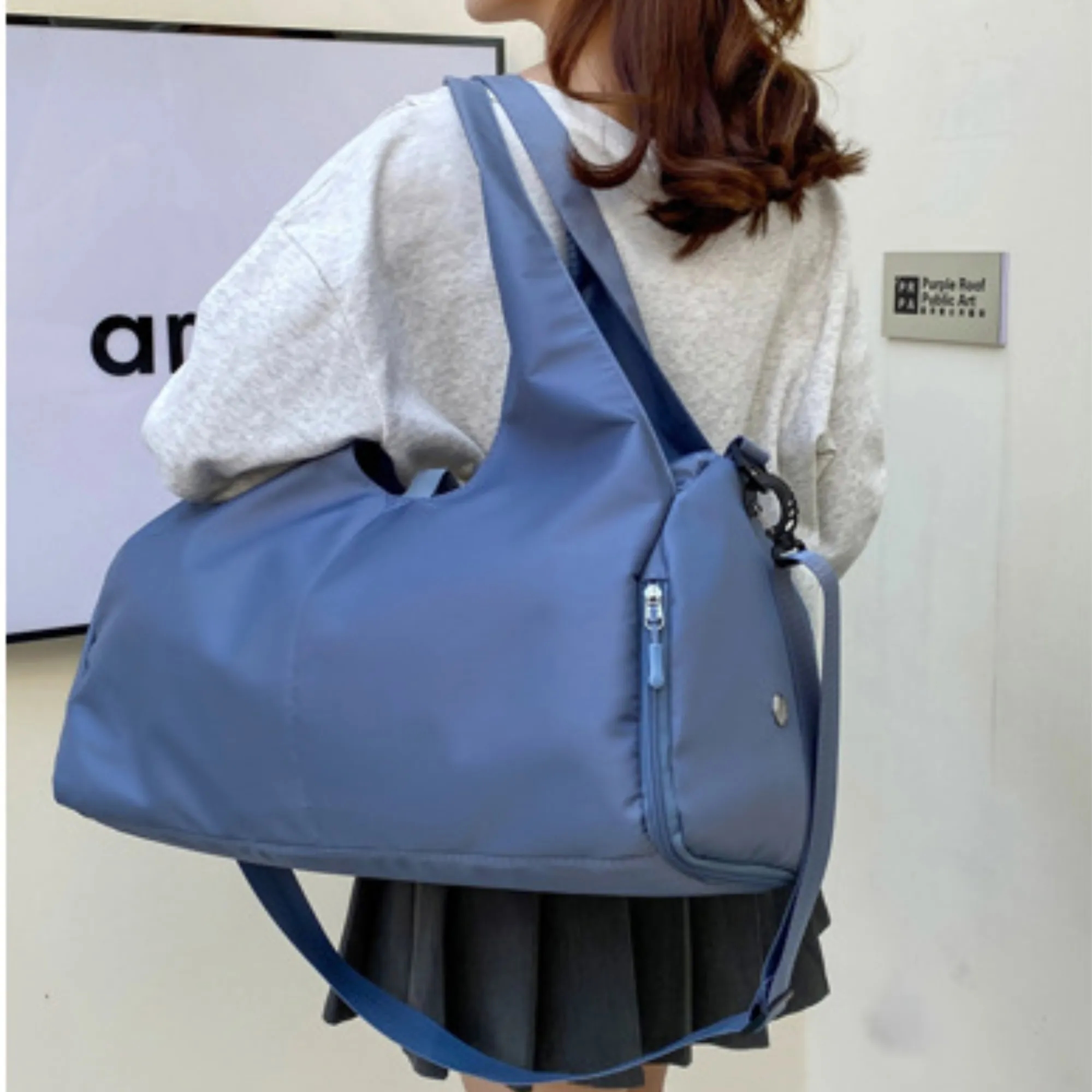 Large Yoga Sports Fitness Duffle Bag 8