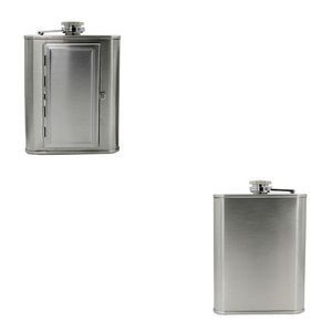 5oz Stainless Steel Flask With Cigarette Holder Compartment 9