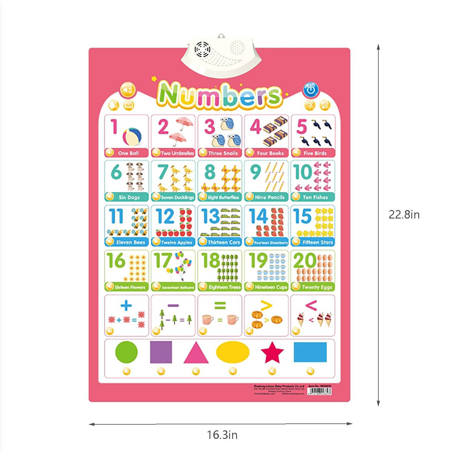 Toddler Learning Wall Chart 5