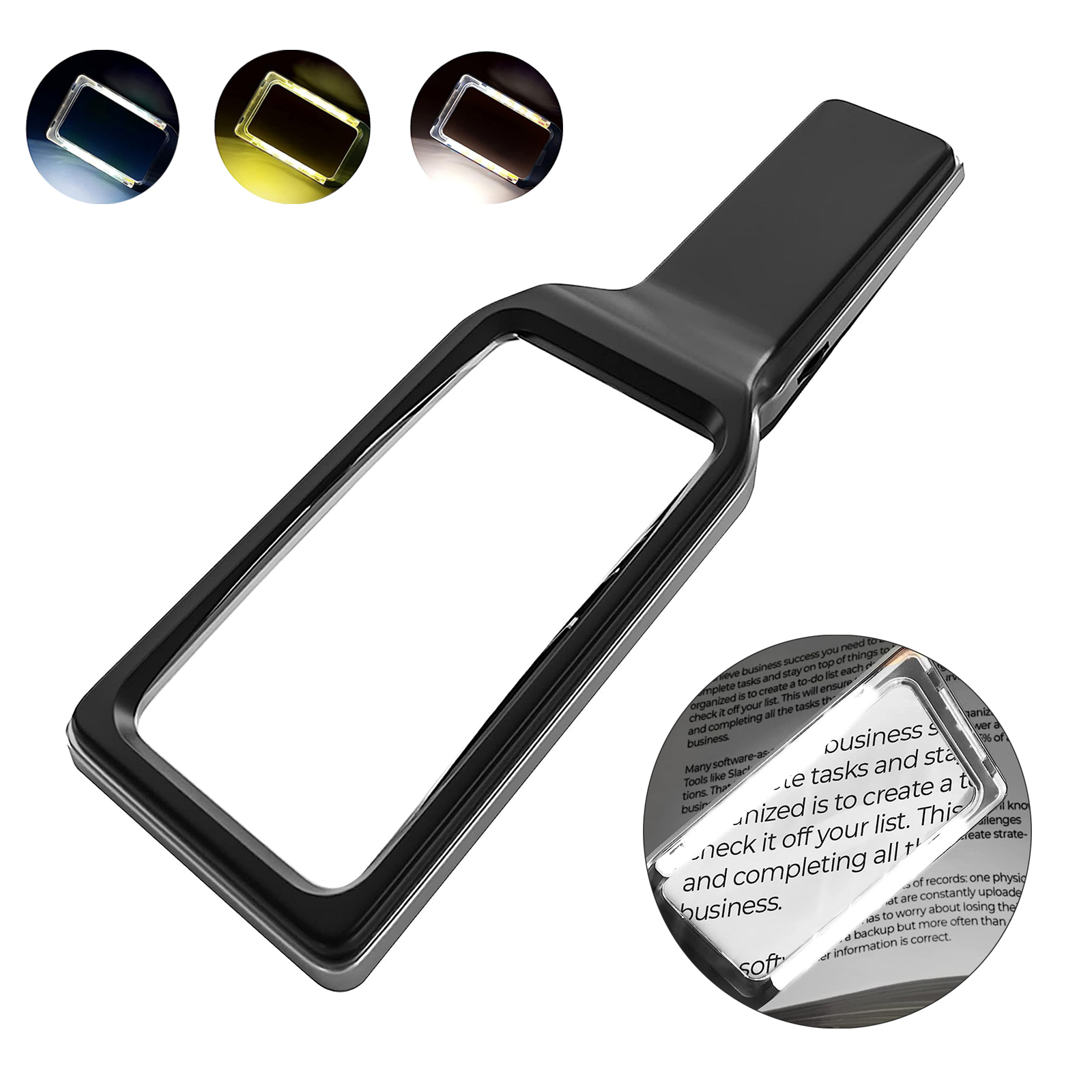 4X Large Magnifying Glass with 16 Anti-Glare & Fully Dimmable LEDs 2
