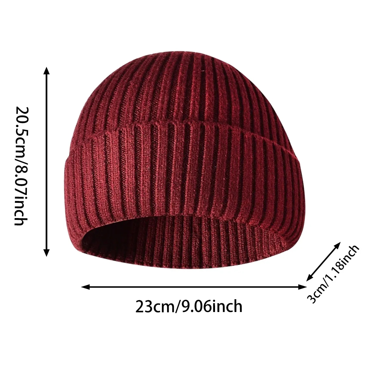 Warm Ribbed Knit Beanie Hat For Winter Comfort 6