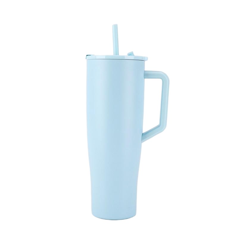 40 oz Leakproof Stainless Steel Insulated Tumbler W/ Lid & Straw 11