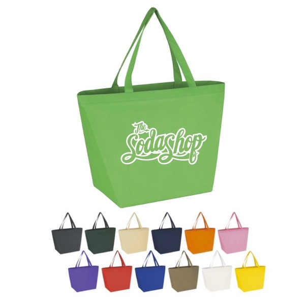 Eco Friendly 80gram gorcery non woven tote bag 2