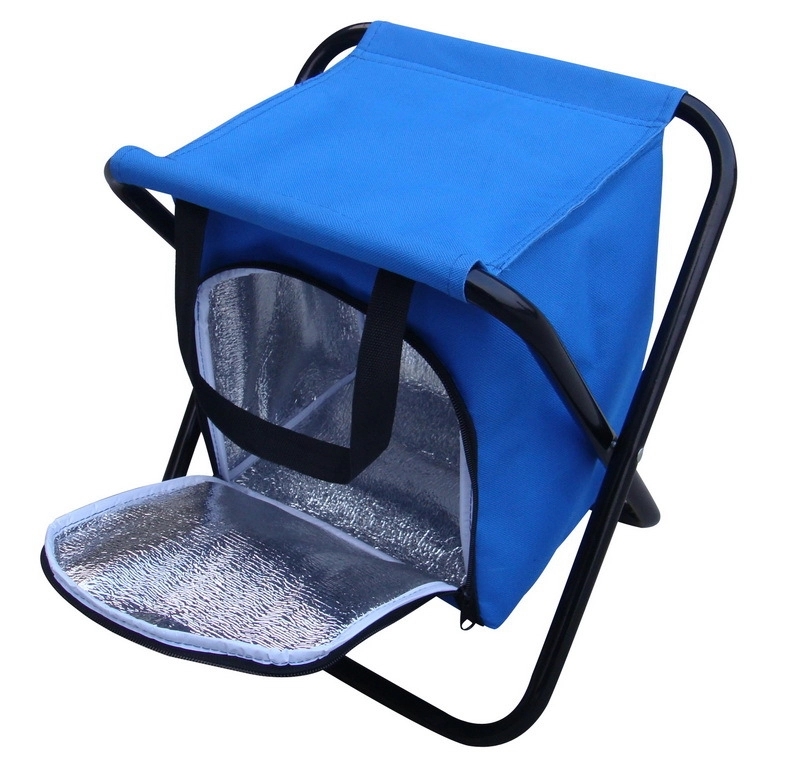 Outdoor Portable Stool with Insulated Cooler Bag 2