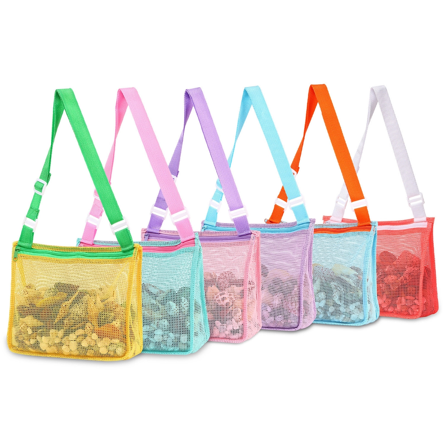 Kids Beach Shell Toy Mesh Bag 4