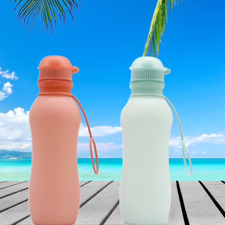 17oz Portable sports silicone roll cup 4