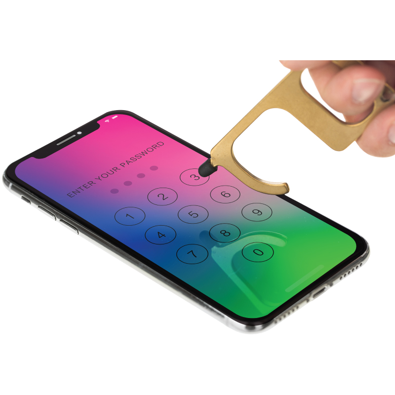 Non-Contact Stainless Steel Door Opener Keyring 2