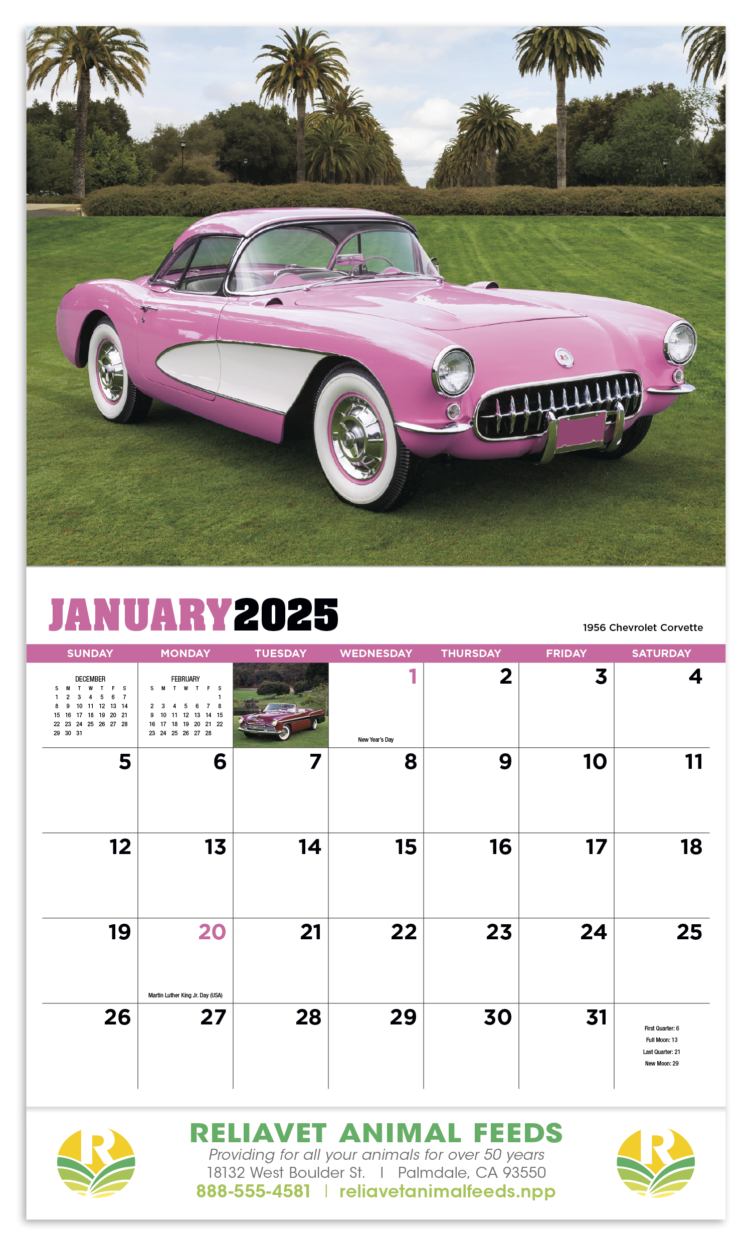 HotLine® Products Highway Memories Appointment Calendar - Stapled 13