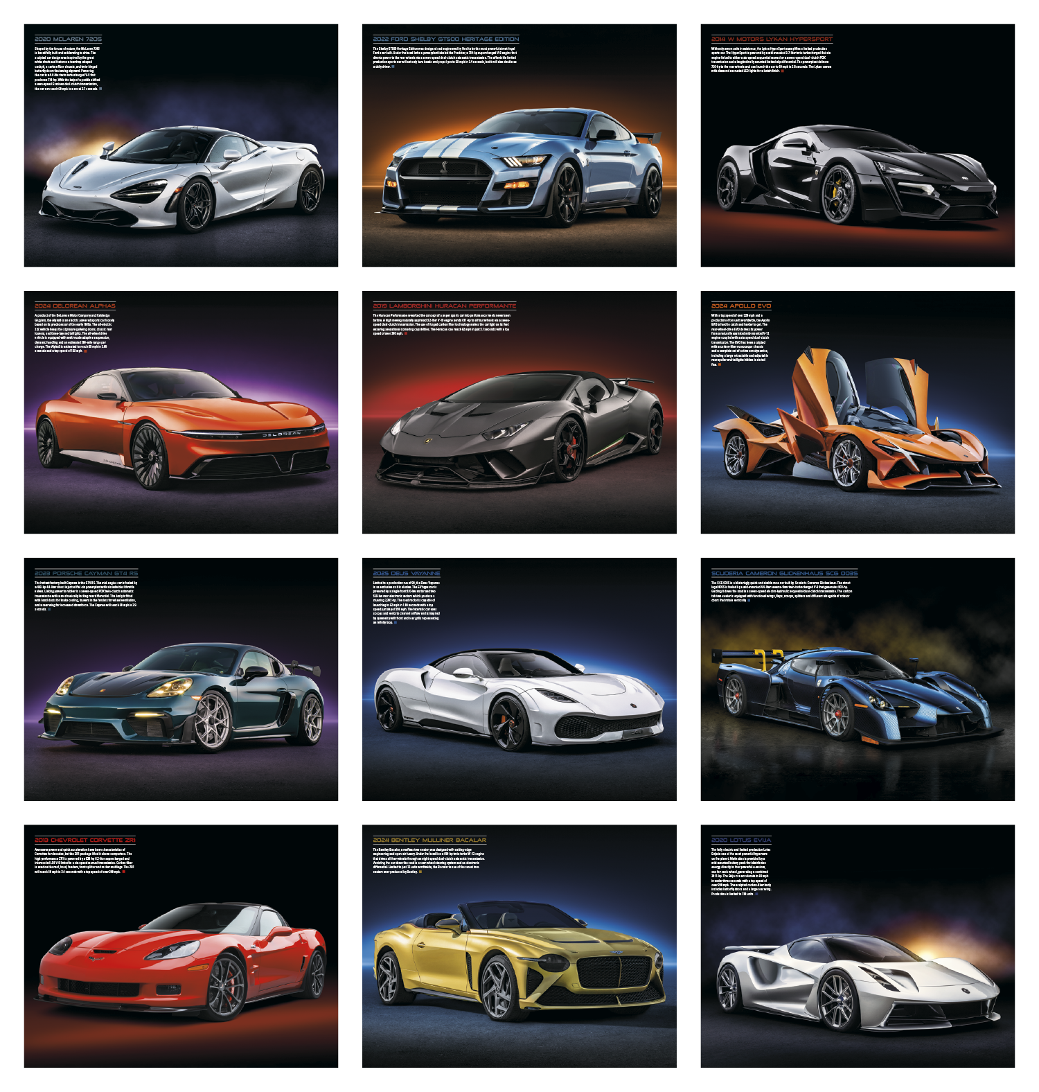 Triumph® Calendars Exotic Cars Calendar 8