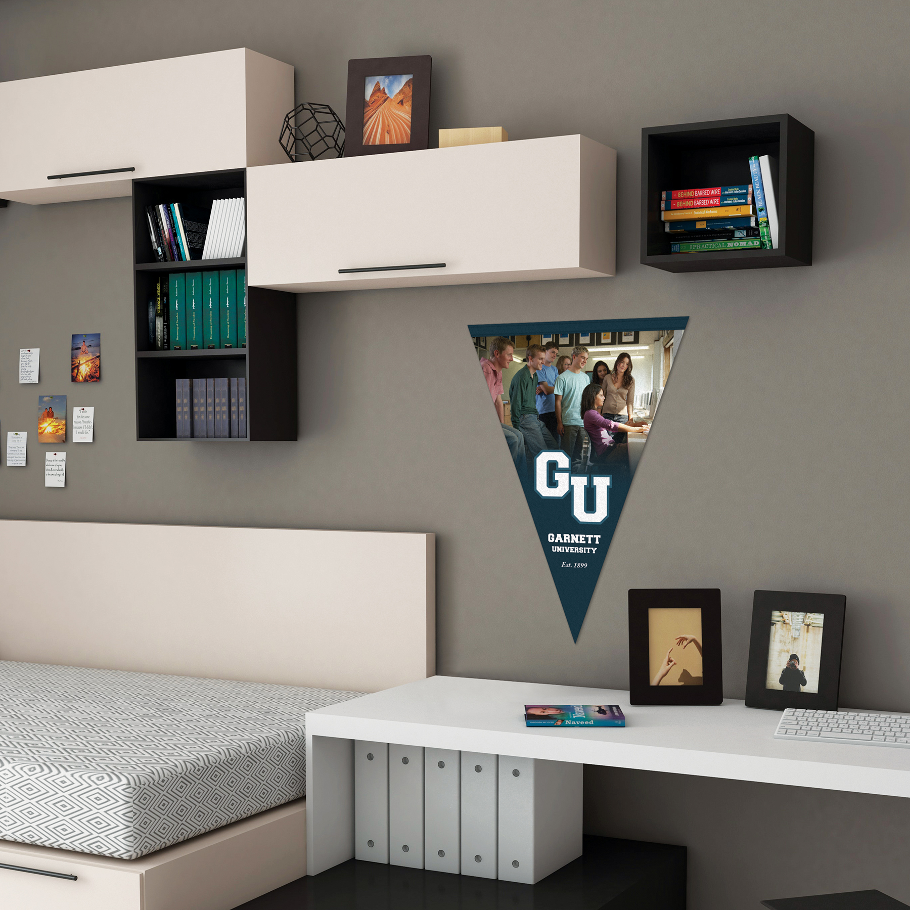 14" x 20" Vertical Triangle Shaped Felt Banner 6