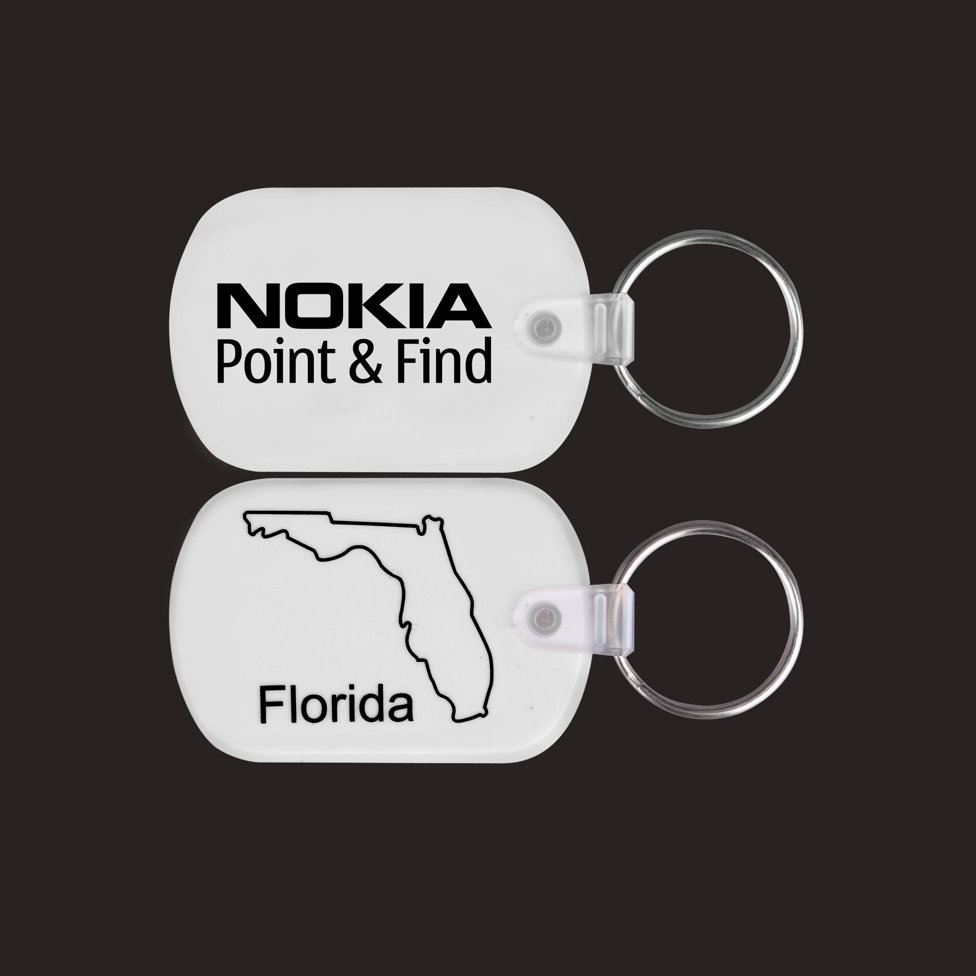 Florida Map PVC Key Holder 1
