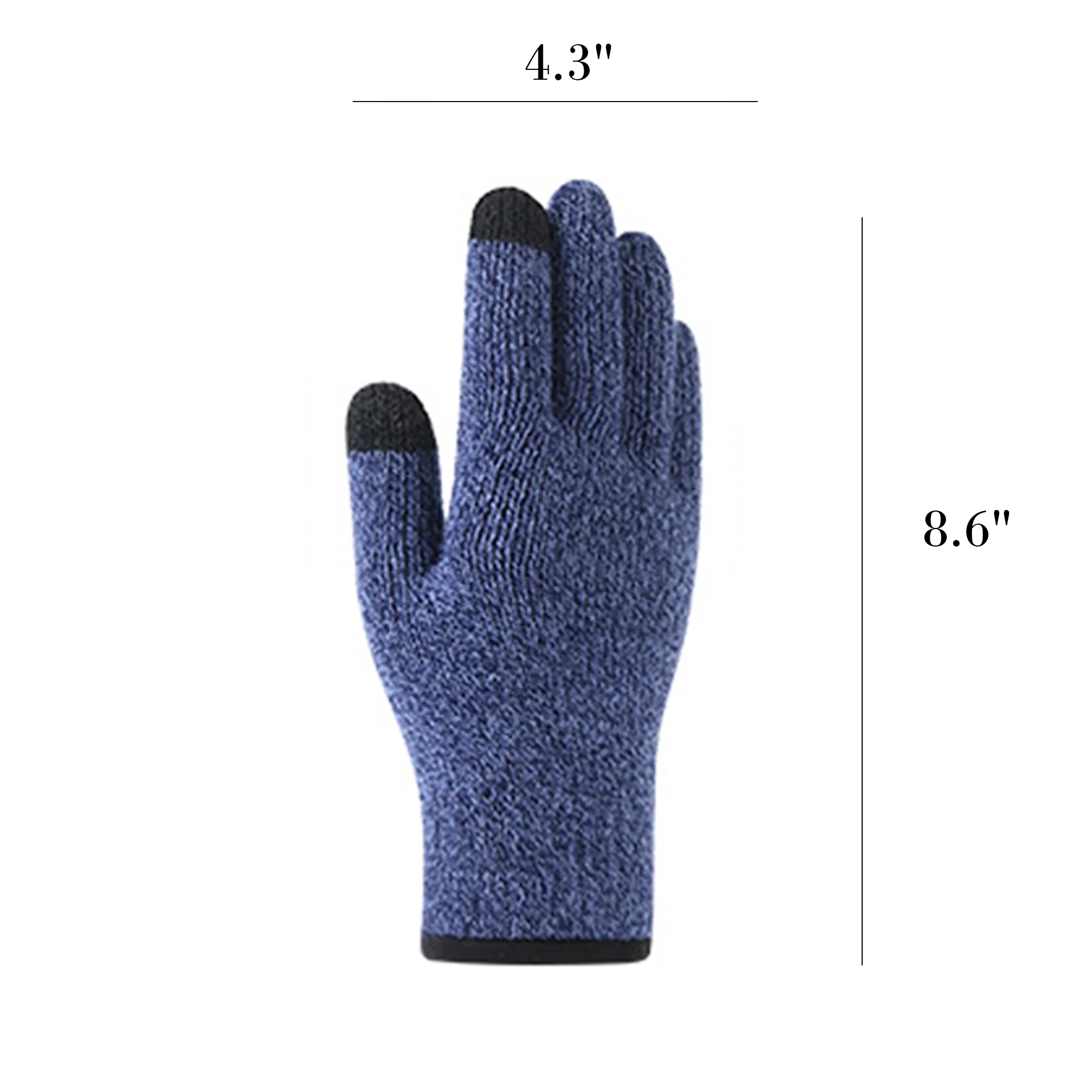 Touch Screen Thickened Knit Gloves 3