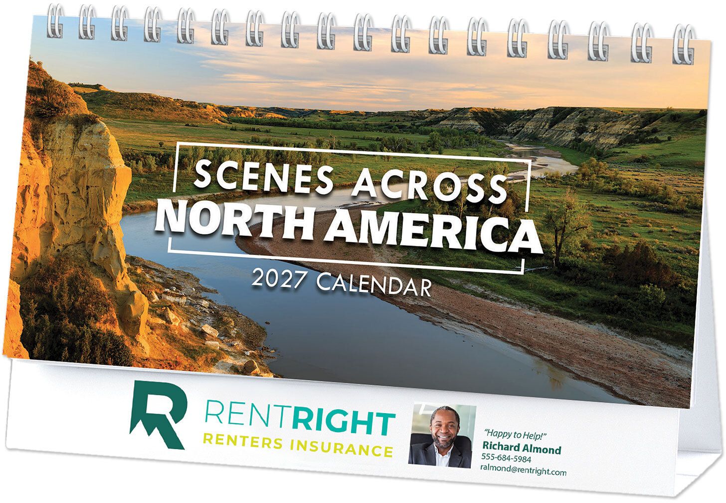 FULL COLOR SCENES ACROSS AMERICA DESK CALENDAR 13