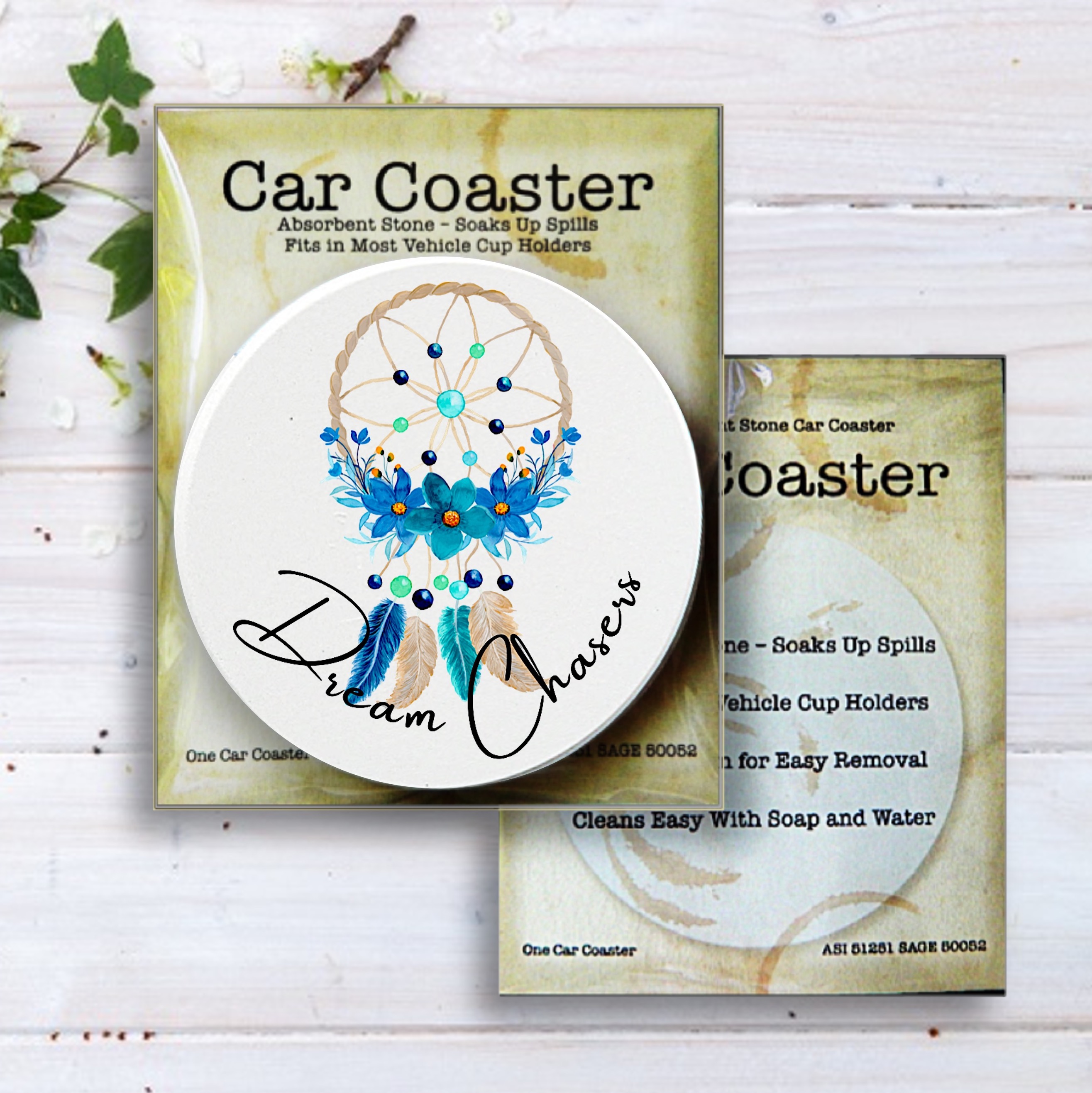 Car Coaster in Retail Packaging 12