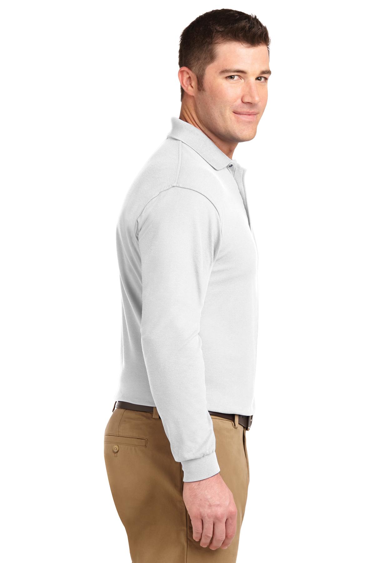 Port Authority Silk Touch Long Sleeve Polo. K500LS 63