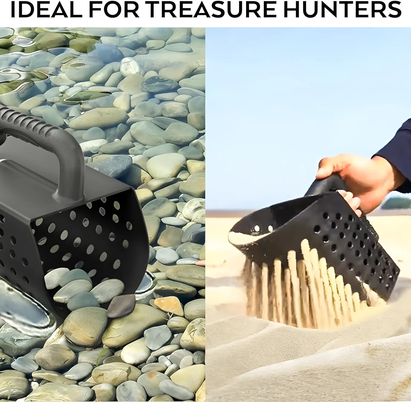 Wholesale Rustproof Sand Scoop with Sifting Holes for Treasure Hunting 1