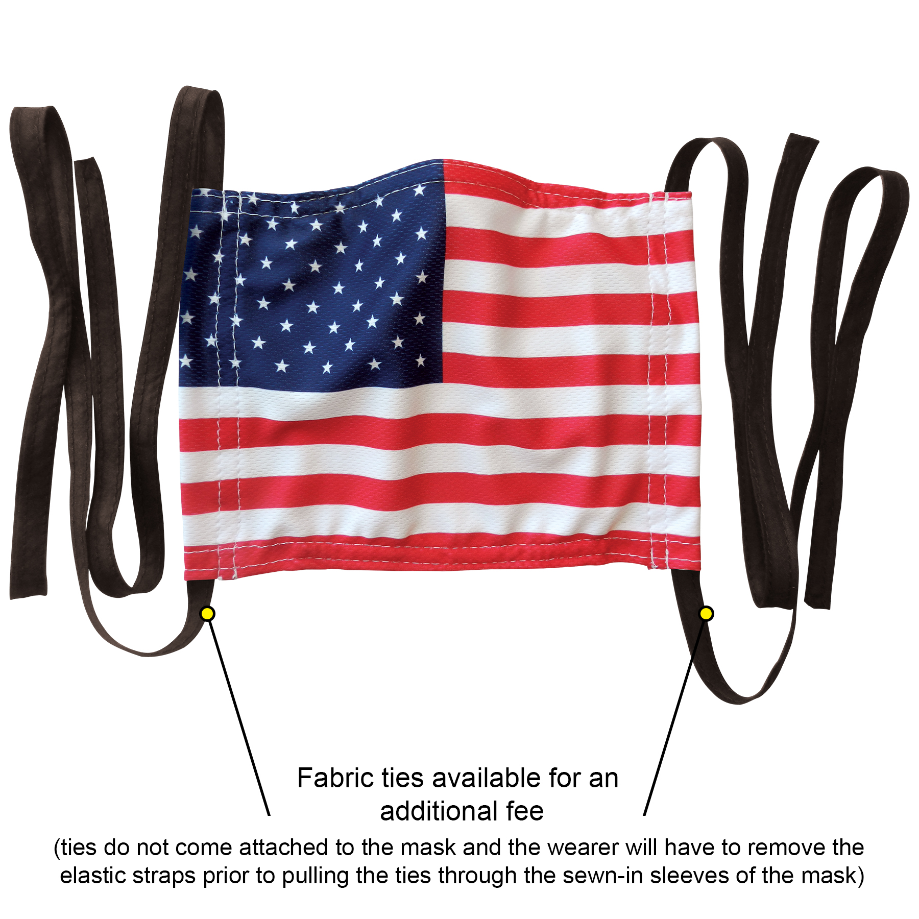 Flag Pattern Microfiber Face Cover 2