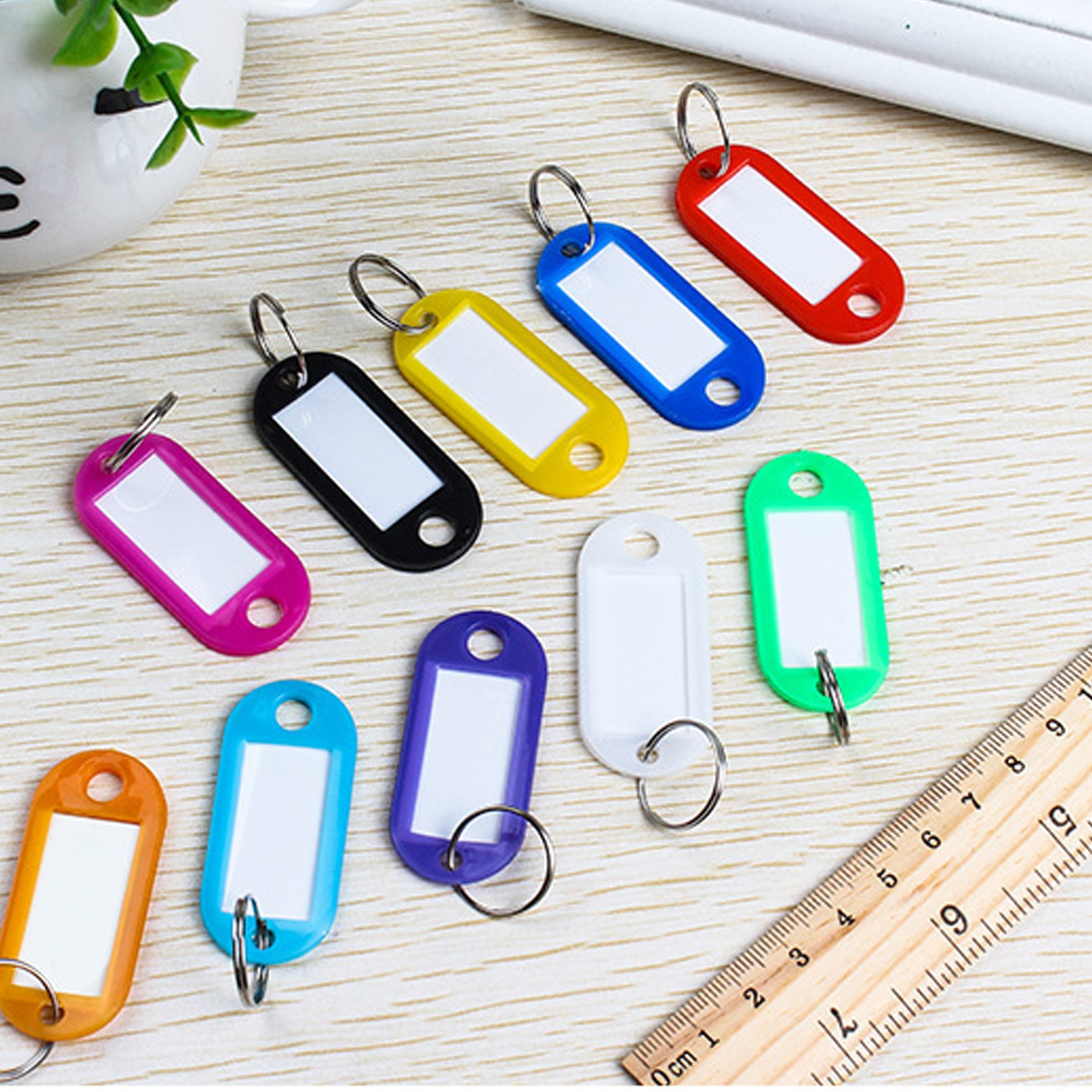 Label Card ID Tag With Key Ring 3