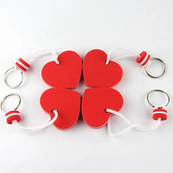 Heart shape EVA Floating Key Chain 3