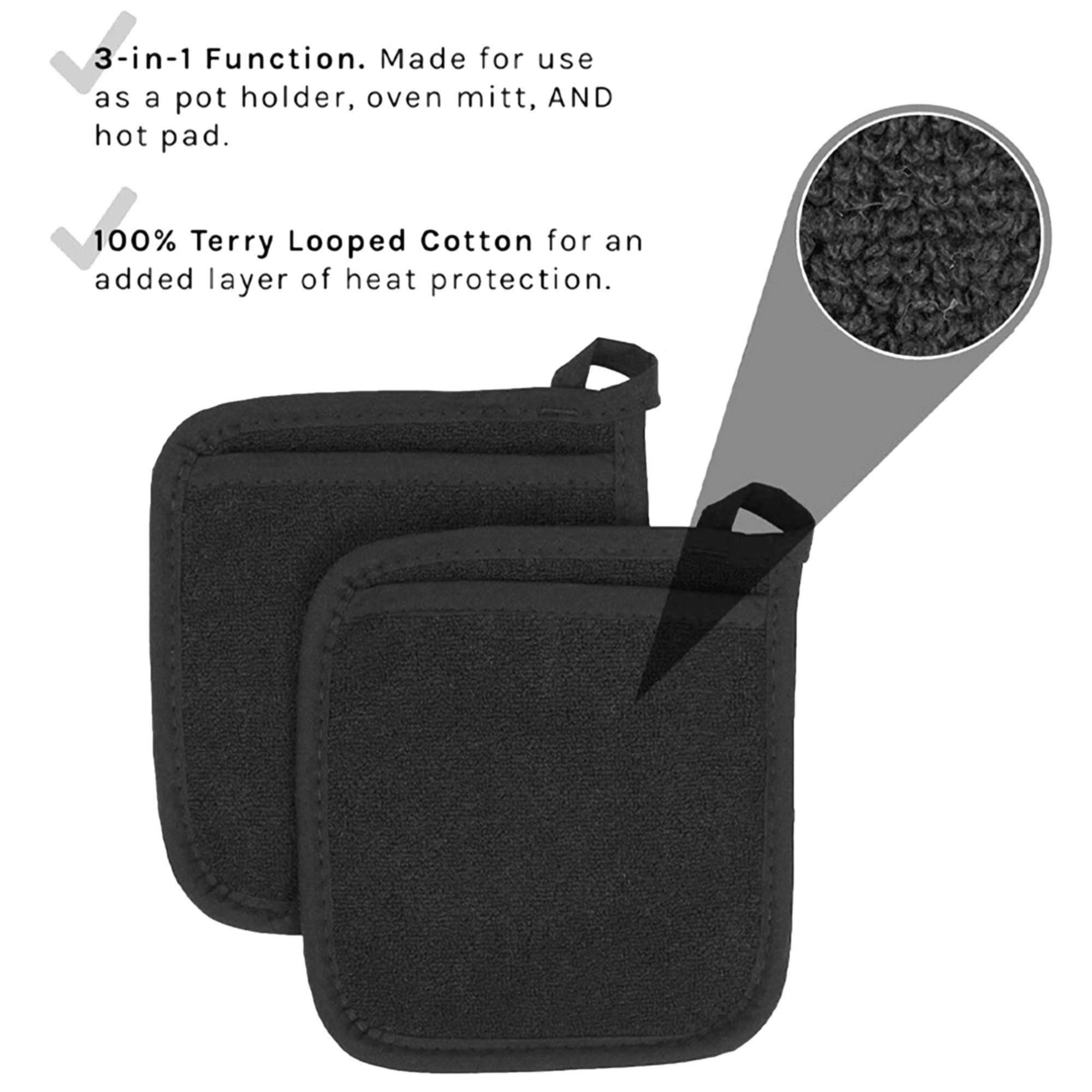 Canvas Pocket Pot Holder w/Pockets 2