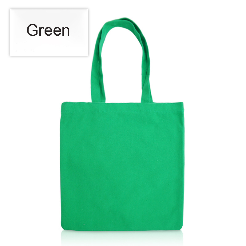 12oz Cotton Canvas Tote Bag Reusable Grocery Shopping Bags 12