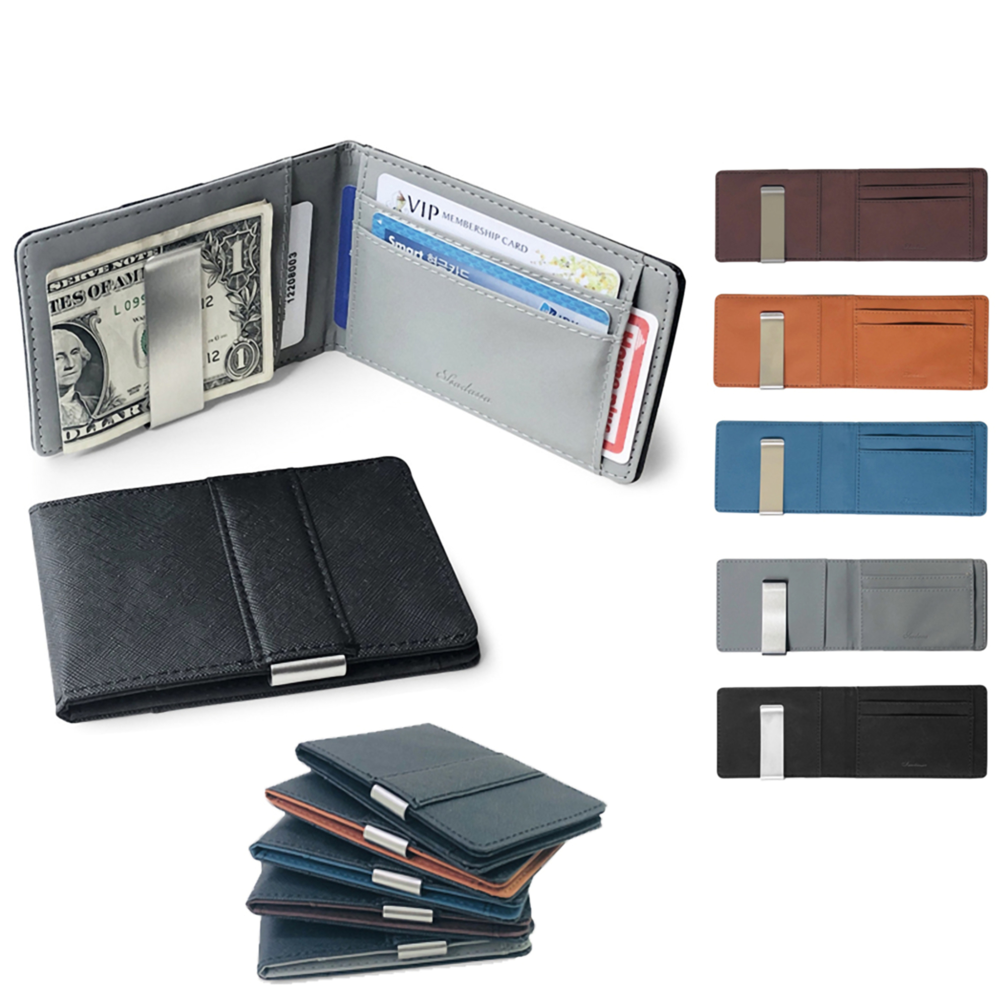 Adult's Unisex Leather Waller w/ID Holder and Coin Purse 2