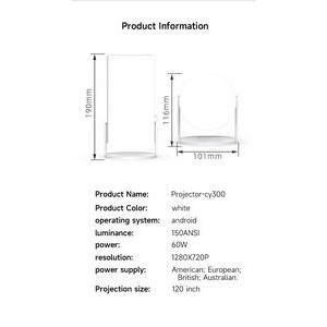 Mini Portable Projector Support 1080P Full Hd 2
