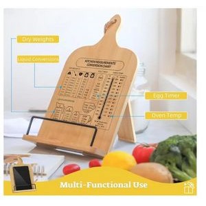Bamboo Cookbook Stand 1