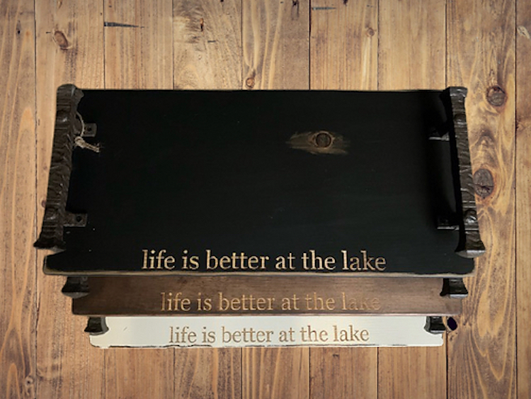"Life is better at the lake" Small Tray 2