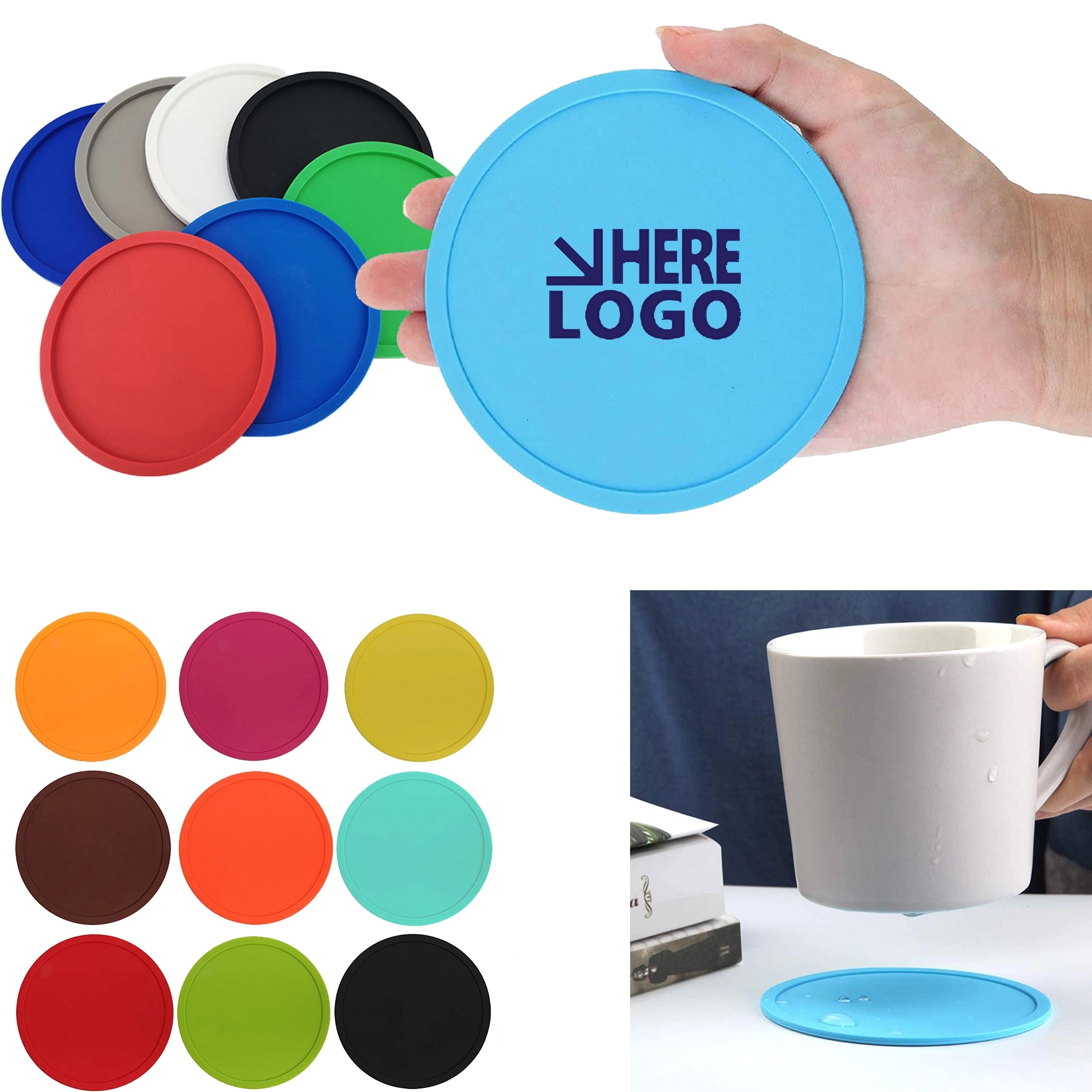 Non Slip Silicone Drink Coaster 3