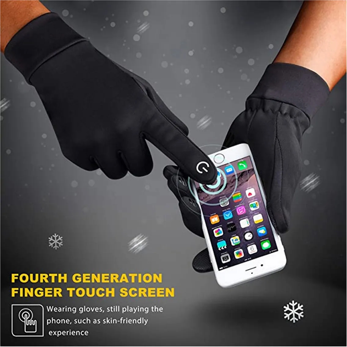In Stock Unisex Winter Cold Weather Thermal Warm Knit Gloves 5