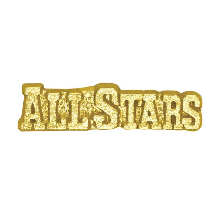 All Stars Bright Gold Chenille Lapel Pin