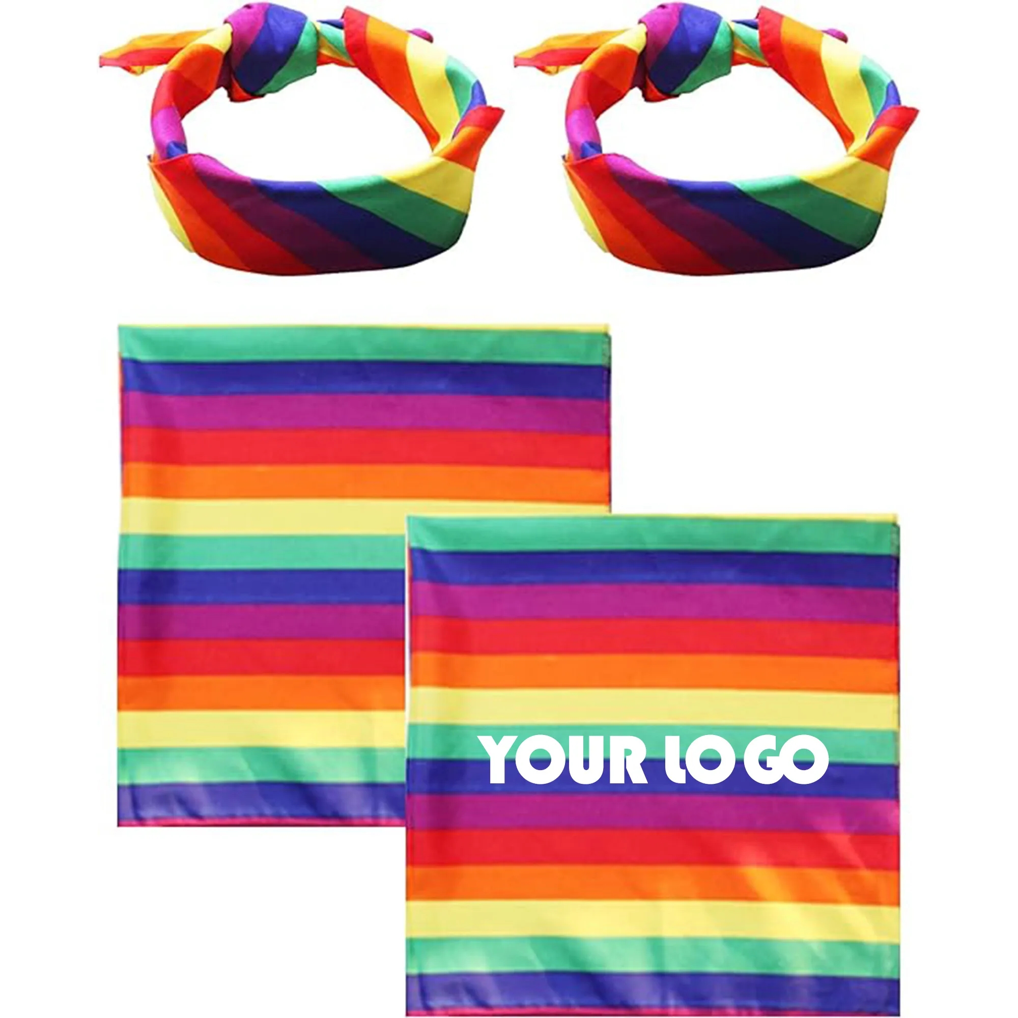 Custom Gay Pride Rainbow Bandana 3