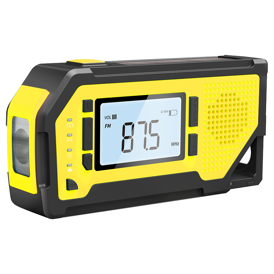 ResQ Emergency Weather Alert Radio – AM/FM/NOAA, 2000mAh Power Bank, Solar & Hand Crank 52
